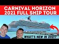 Carnival Horizon Cruise Ship Full Tour & Review 2021 | Full Walking Tour | Learn the Secret Spots