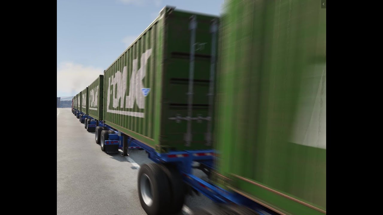 Driving a Road Train | BeamNG.drive