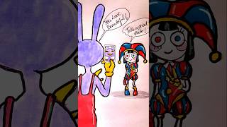 Drawing Jax taking photo of Pomni #tadc #drawing #cartoon #theamazingdigitalcircus