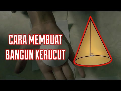 Video: Cara Membuat Kerucut Dari Kertas