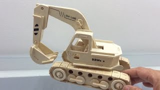 3D Wooden Puzzle Craft Excavator