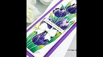 Unity Quick Tip: Variegated Stenciling + Glitter Accents