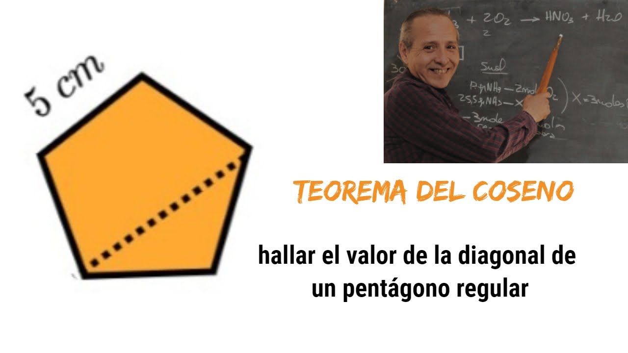 Aplicación del Teorema del Coseno Diagonal de un Pentágono Regular