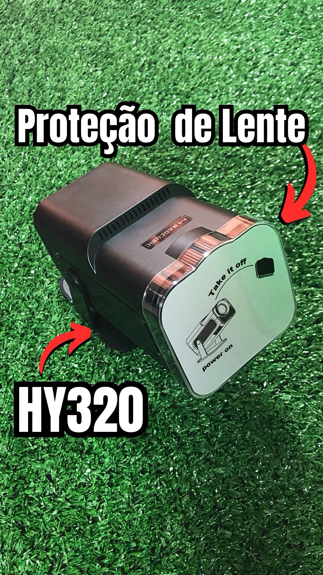 Lente Polarizzata In Vetro Termoisolante Per Proiettori HY300/HY320 – Codice FPC-C269BHD002-V5, 68x45mm