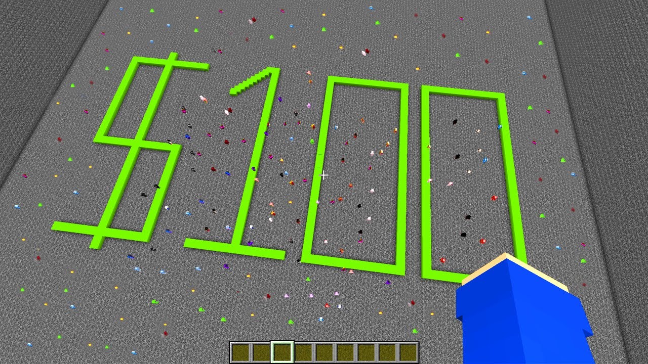 Dando 100 REAIS para O ULTIMO QUE SOBREVIVER no MINECRAFT!!