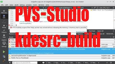 PVS-Studio C++ static code analyzer and kdesrc-build tutorial - June 2022 - ecaec502