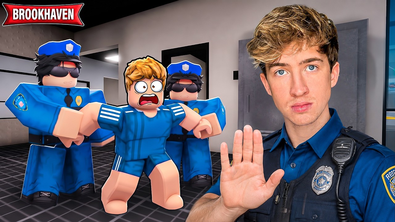 I Became a Cop In Roblox Brookhaven!