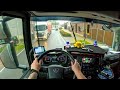Pov truck driving  scania r500 the pressure of delivering each item on time asmr 4k new gopro