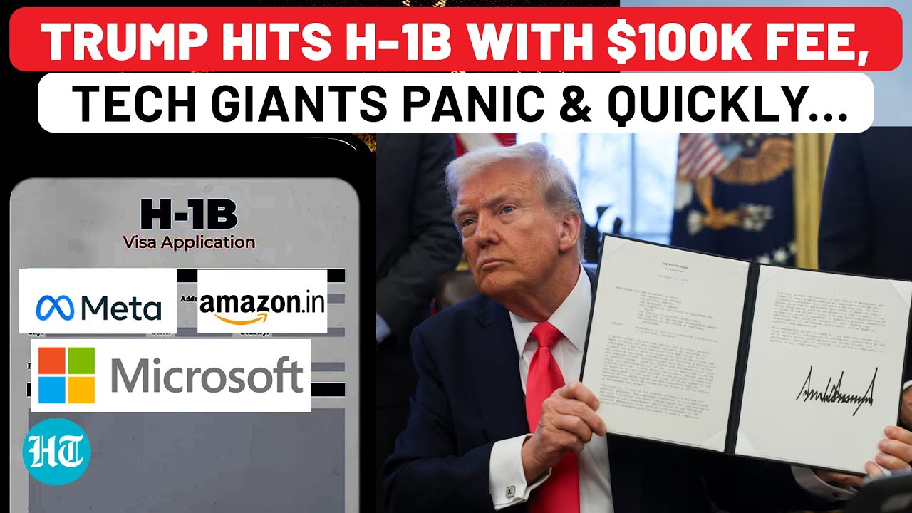 Trump’s H-1B Fee Spike Sparks Warnings From Amazon, Meta & Microsoft, Tech Firms Send Urgent Text