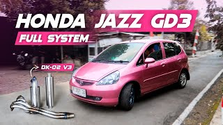 JAZZ GD3 MATIC KNALPOT RACING FULL SYSTEM - NDK EXHAUST DK-02V3