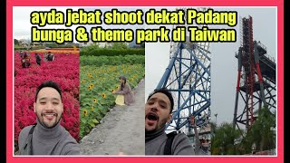 Ayda Jebat shoot dekat Padang bunga & theme park di Taiwan