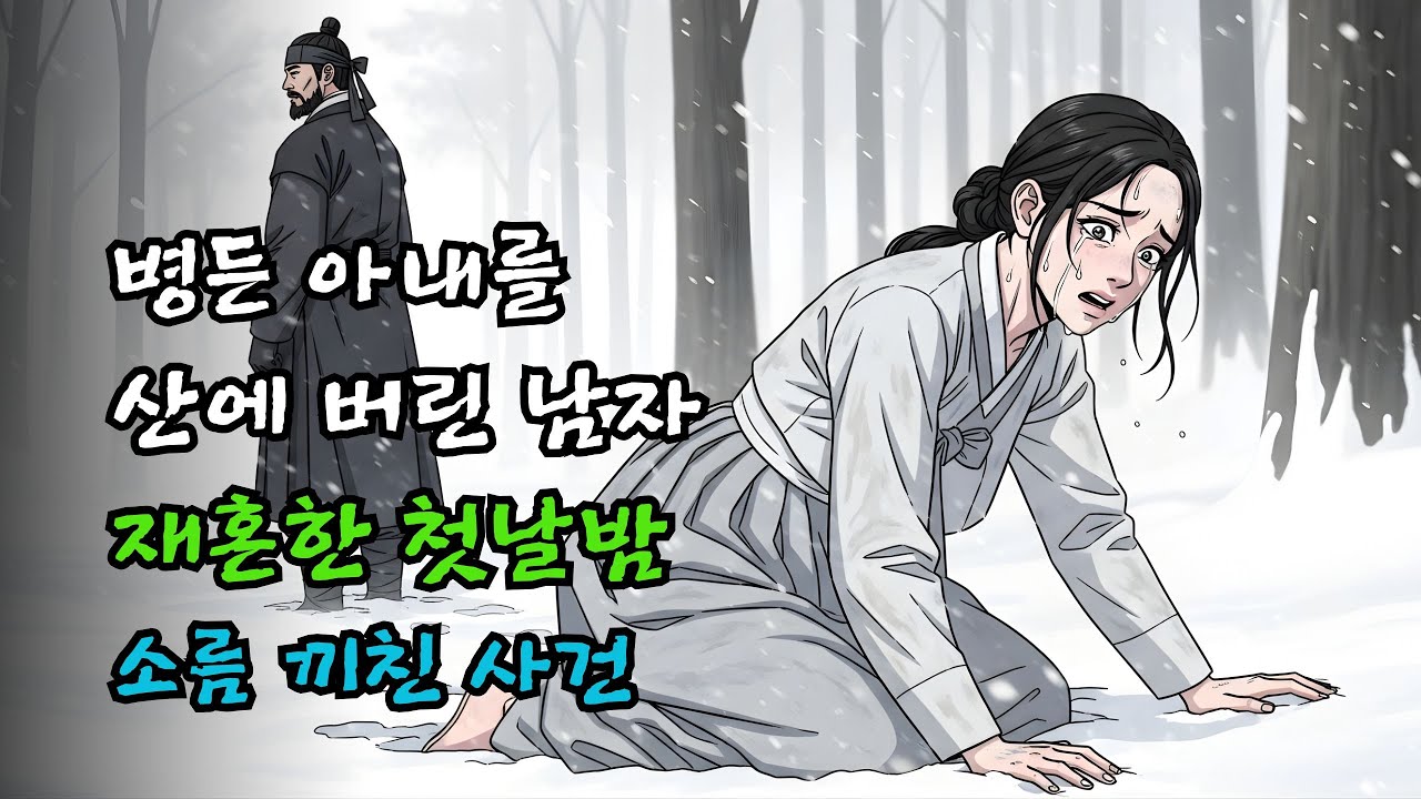 병든 아내를 산에 버리고 재혼한 남자, 첫날밤에 벌어진 소름 끼치는 일 | 야담·민담·전설·설화·옛날이야기·오디오북