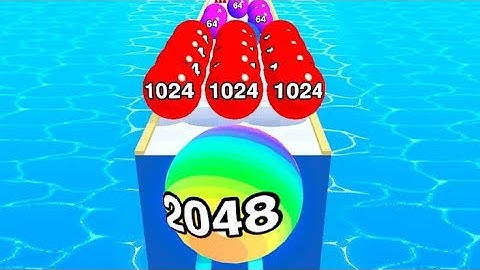 Ball Run 2048 Pro Gameplay Walkthrough New UpdateTrailers Gaming MobileGames iOS,Android Part 94-102