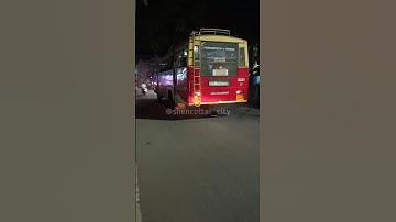 Red KSRTC Bus | Pathanamthitta 🔁 Tenkasi | Speed Breaker Video |
