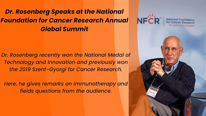 Dr. Rosenberg Provides Remarks on Immunotherapy and Fields Questions from the Audience