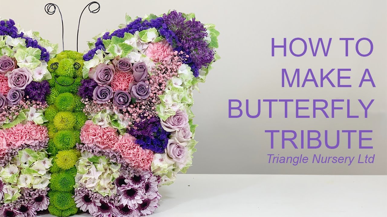 How to Make a Butterfly Tribute (Live) - Wholesale Flowers UK and Academy  (Triangle Nursery) 