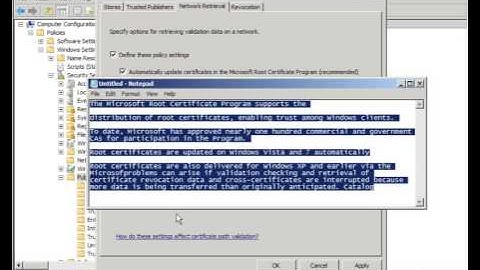 PKI Certificate Path Validation Settings