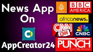 How to Create News App On AppCreator24 Tutorial 2024 screenshot 3