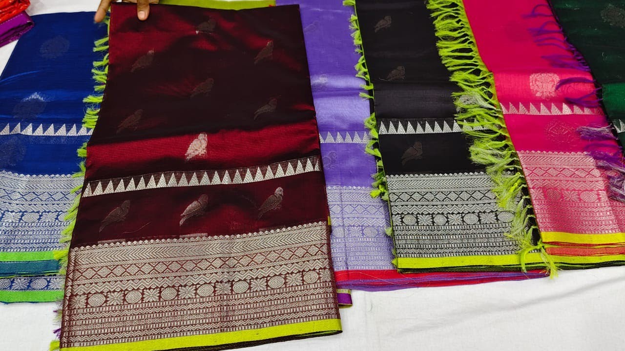 మంగళగిరి పట్టు చీరలు అది కూడా ప్యూర్ హ్యాండ్లూమ్ సారీస్ బి ఎన్ ఆర్ హ్యాండ్లూమ్స్ నుంచి న్యూ కలెక్షన్