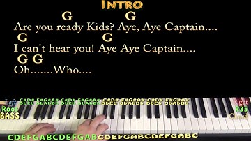 Spongebob Squarepants (TV Theme) Piano Jamtrack with Chords/Lyrics