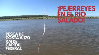 ¡PEJERREYES DE COSTA EN BUENOS AIRES! - EL PIQUE DEL RIO SALADO NO NOS DIO RESPIRO