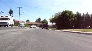 Near Fall On Longboard