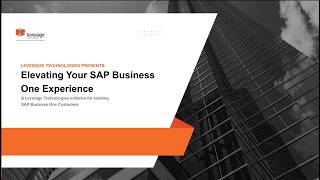 Driving efficiency with SAP Business One, Phocas, and Traild