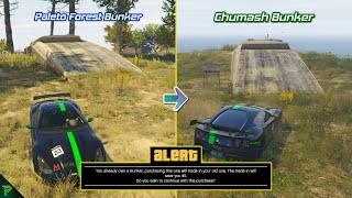 Changing Bunker Location in GTA V | Moving From Paleto Forest Bunker to Chumash Bunker | GTA Online
