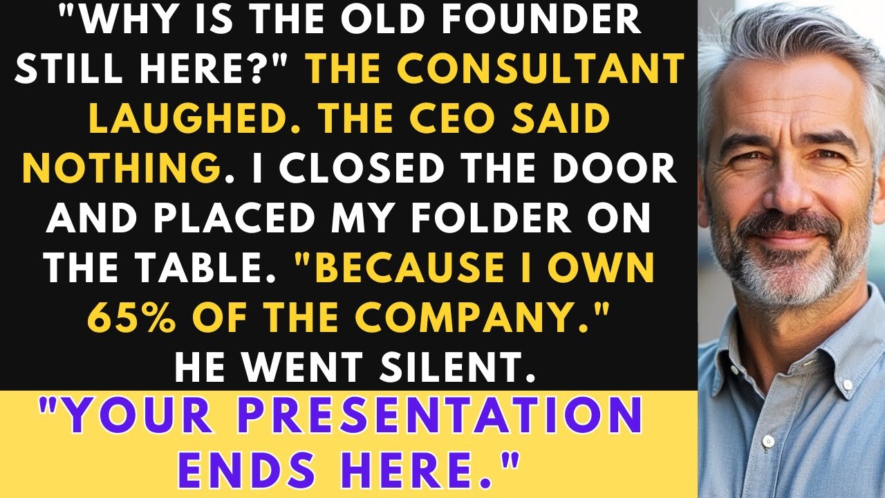 I was 58, the founder of a defense company, and the new consultant just called me out in front of the whole board: "And of course, Roger will continue helping with administrative logistics."...