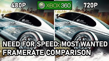 Need for Speed: Most Wanted  |  Xbox 360  |  480P vs 720P  |  Frame Rate Comparison