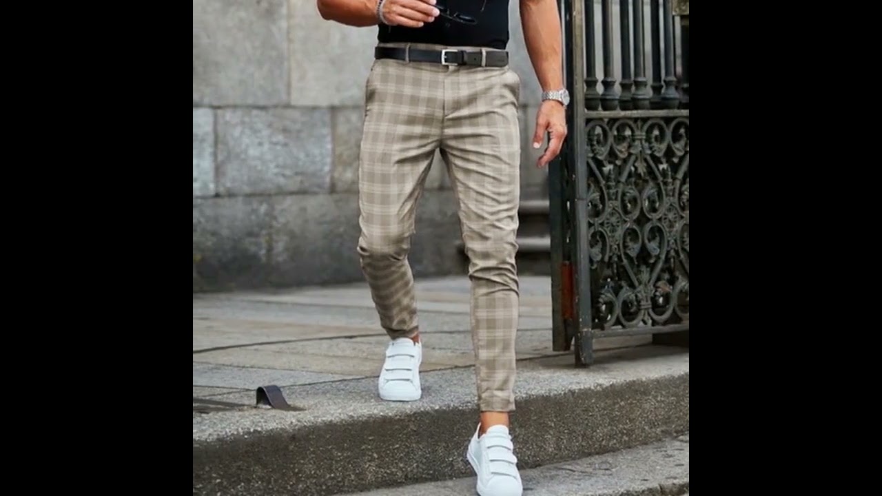 Men’s Casual Plaid Pants