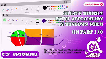 C# Modern Paint application in Windows Form | Part 1 UI Design