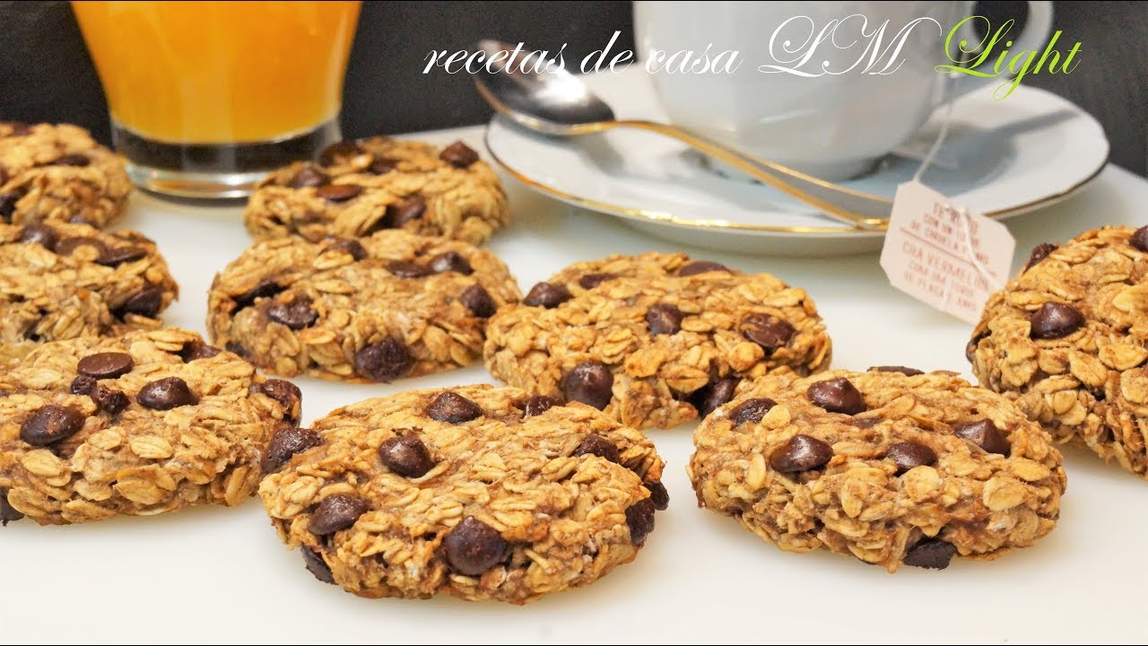 Galletas de avena y manzana sin harina