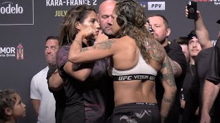 UFC 277 CEREMONIAL WEIGH INS Julianna Pena vs Amanda Nunes