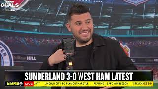 'Fingers will start pointing already!' Live goal reaction as Potter's Irons HAMMERED by Sunderland