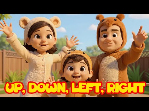 Up Down Left Right, Preschool Action Song | Dance, Move, Learn | Nursery Rhymes | Super Simple Songs