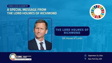 Special Message from the Lord Holmes of Richmond | GBBC