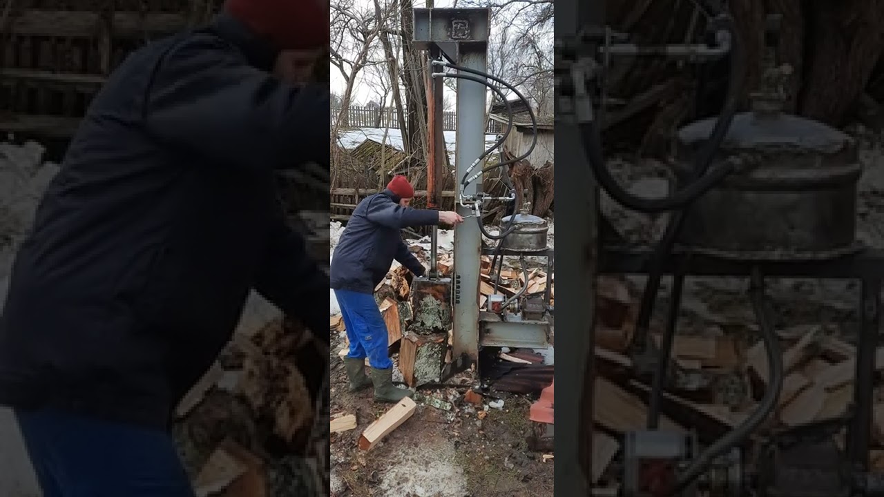 Despicator lemne hidraulic tractor