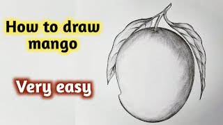 How to draw mango step by step ||Gali Gali Art ||