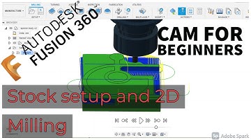 Autodesk Fusion 360 | Basics on 2D Milling Operations | fidget spinner