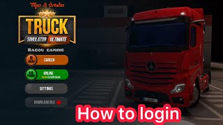 How to login in Truck Simulator Ultimate screenshot 5