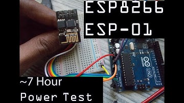 Arduino ESP8266 ESP-01 7 hour test