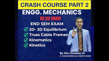 MECHANICS CRASH COURSE PART 2 TRUSS CABLE FRAMES  IN ONE SHOT BY JITU SIR ENDSEM SPPU