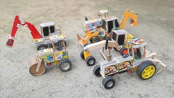 How to make matchbox tractor at home | Diy Mini tractor | Mini Tractor Science Project