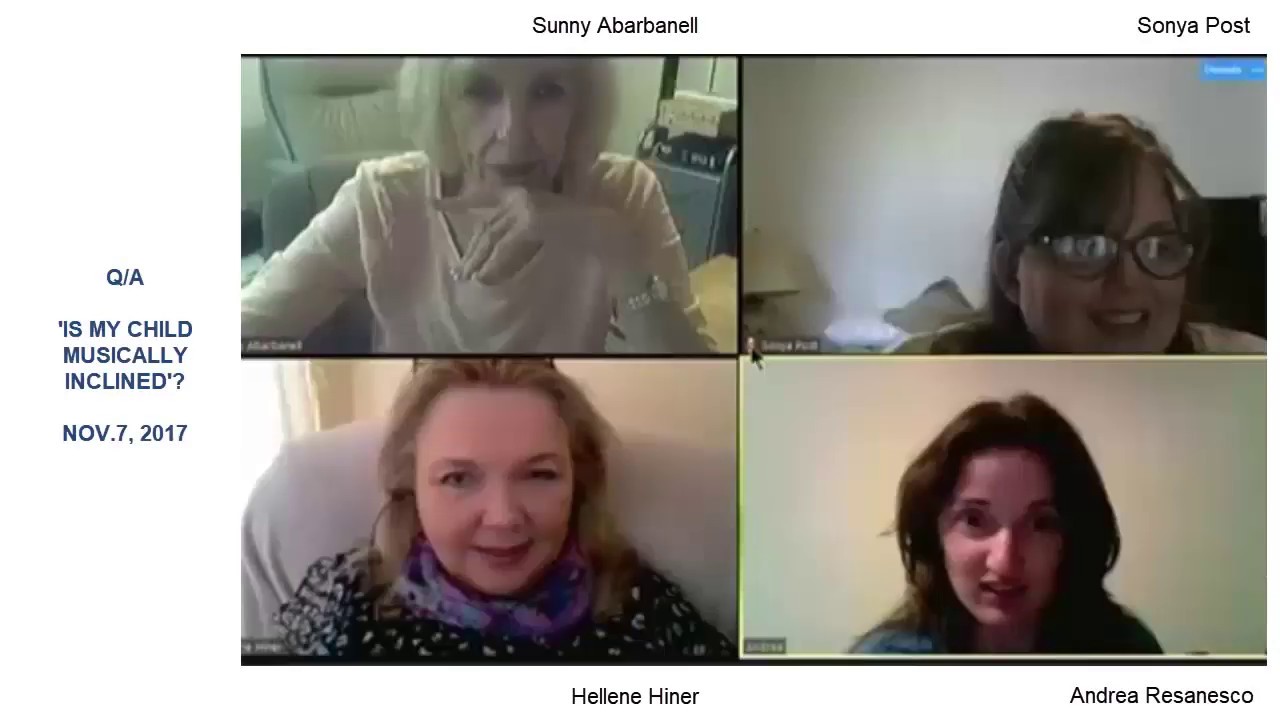 Q/A Hellene Hiner: 'Is my child musically inclined?'