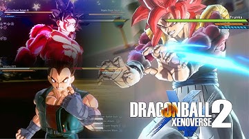 ALL CAST CHARACTERS TECH COMBOS (GT Saga) | Xenoverse 2