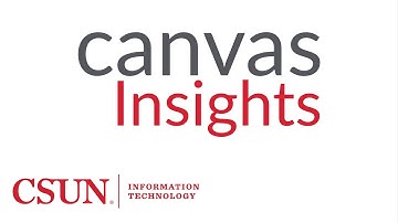 Canvas Insights - Late and Missing Assignments, Gradebook and Syllabus