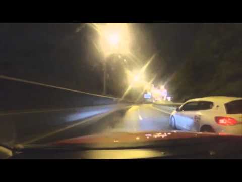 Illegal street races in Moscow, Russia