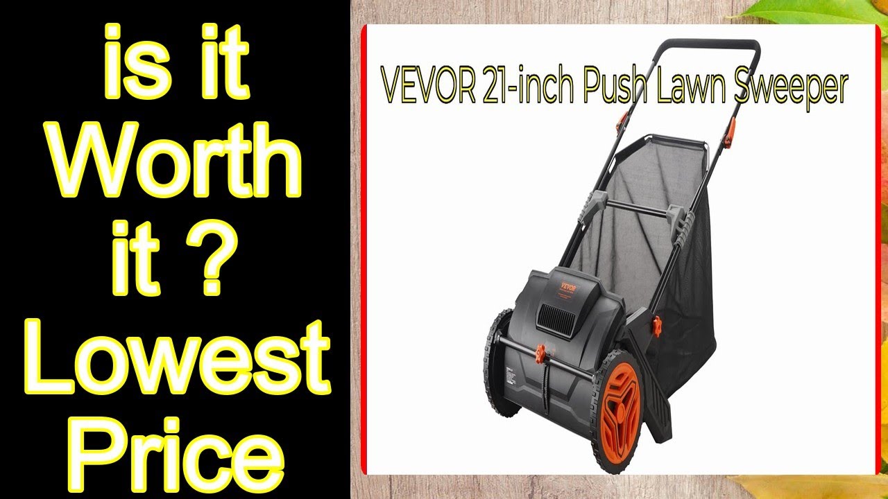 VEVOR 21-inch Push Lawn Sweeper Features - Important Information