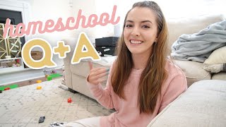 HOMESCHOOL Q+A ✨ | answering your questions about homeschooling | CHAT WITH ME! | KAYLA BUELL